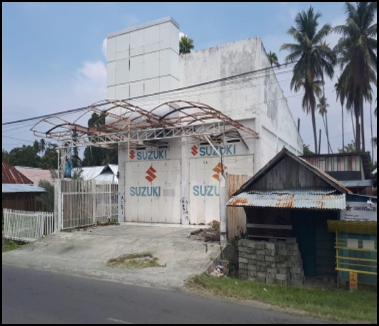 Disewakan – Gedung ex Showroom Ampana, Kota Palu.