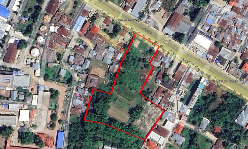 Disewakan – Tanah Kosong, Kota Gorontalo